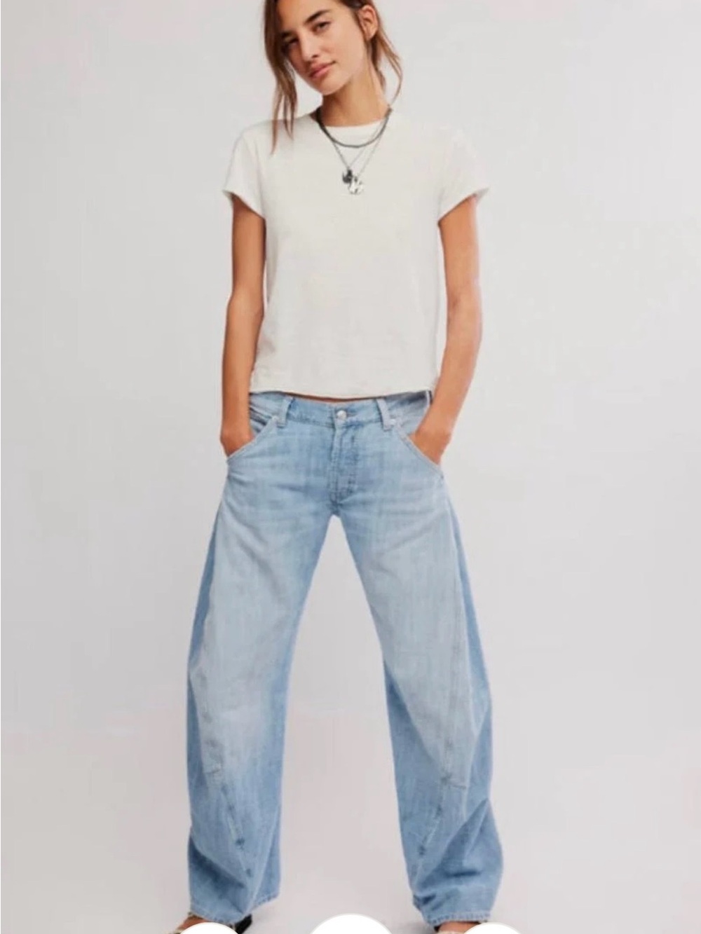 We The Free Light Blue Boyfriend Jeans
